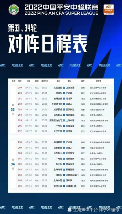 2023赛季中超联赛赛程公布，精彩对决等你来看-第2张图片-www.211178.com_果博福布斯